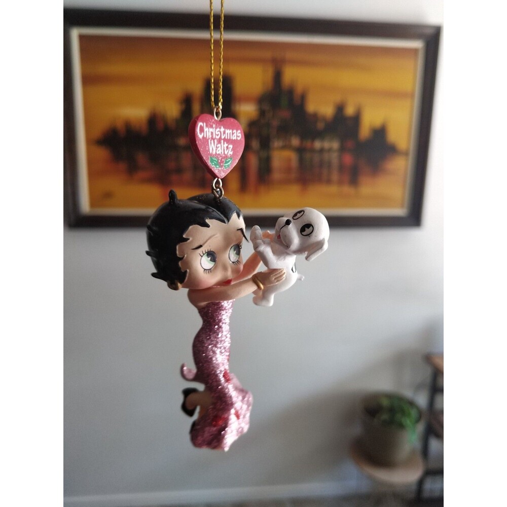Danbury Mint The Betty Boop Glitter Ornaments ~4" 2011 ~ Christmas Waltz - Picture 1 of 9